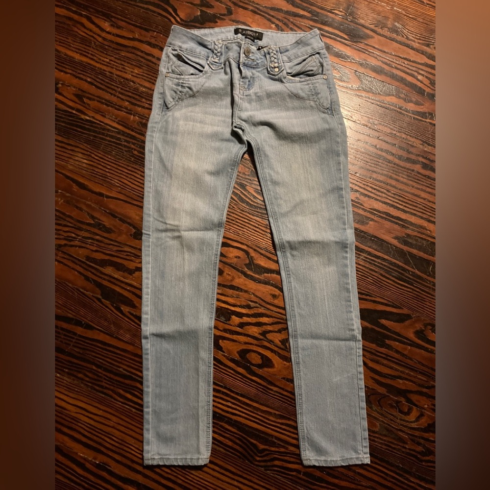 Vintage playboy skinny jeans size 9/10 (28”)